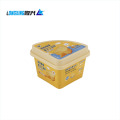 200ml custom packaging triangle PP plastic food cake ice cream cup box container with lid